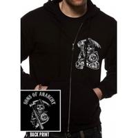 sons of anarchy samcro zip front hoodie xx large