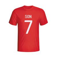 Son Heung-min South Korea Hero T-shirt (red)