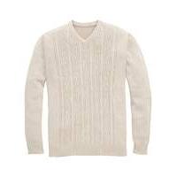 Southbay V Neck Cable Sweater