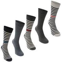 Soviet Contrast Stripe Socks