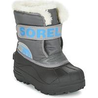 sorel childrens snow commander boyss childrens snow boots in grey