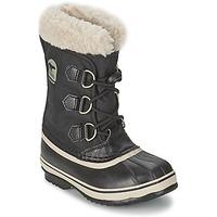 sorel yoot pac nylon girlss childrens snow boots in black