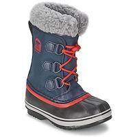 sorel yoot pac nylon boyss childrens snow boots in blue