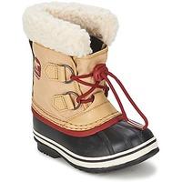 Sorel YOOT PAC NYLON boys\'s Children\'s Snow boots in BEIGE