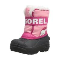 sorel snow commander youth kids coral pinkbright rose