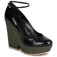 sonia rykiel lock womens court shoes in black