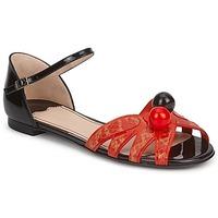 sonia rykiel pretty cherry womens sandals in red