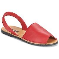 so size loja womens sandals in red