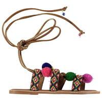 soulcal pom pom ladies sandals