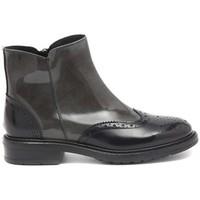 soldini tronchetto inglese nero grigio womens mid boots in multicolour