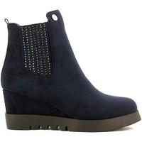 solo soprani c234 ankle boots women womens mid boots in blue