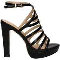 Solo Soprani C402 High heeled sandals Women Black women\'s Sandals in black
