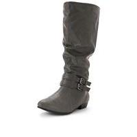 So Fabulous Bobbie Back Elastic Flat Extra Wide Fit Boots