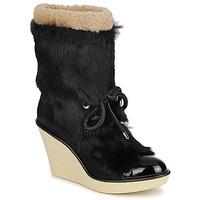 sonia rykiel hairy womens low ankle boots in black