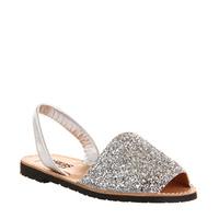 solillas sandals silver glitter