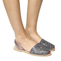 Solillas Sandal PEWTER GLITTER LEATHER