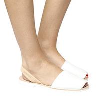 solillas sandals white tan leather