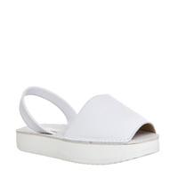 Solillas Chunky Sole WHITE LEATHER