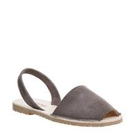 Solillas Sandal DARK GREY NUBUCK