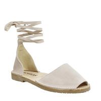 Solillas Ankle Tie Sandal TAUPE SUEDE