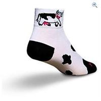 sockguy cow womens socks classic 3 size s m colour white and black
