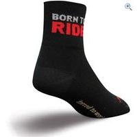 SockGuy Born To Ride Socks (Classic 3\") - Size: S-M - Colour: Black
