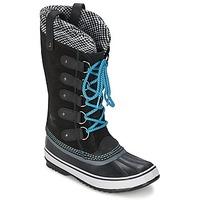 sorel joan of arctic knit womens snow boots in black