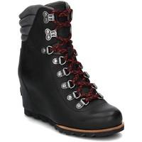 sorel conquest womens shoes high top trainers in black