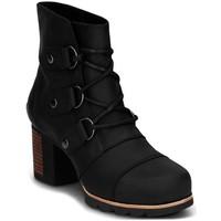 sorel addington lace womens low ankle boots in black