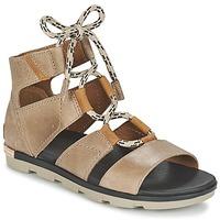 sorel torpeda lace ii womens sandals in beige