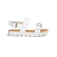 sole diva twin strap sandal eee fit