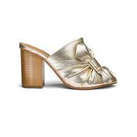 Sole Diva Leather Bow Detail Mule E Fit