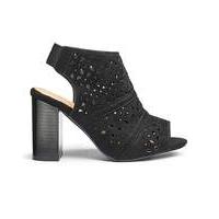 Sole Diva Laser Cut Shoe Boots EEE Fit