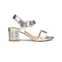 sole diva jewelled block heels eee fit