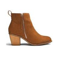 sole diva zip detail ankle boots d fit