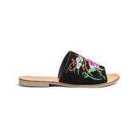 Sole Diva Fifi Embroidered Mule EEE Fit
