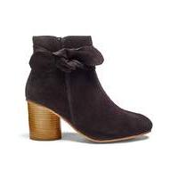 Sole Diva Leather Bow Boots E Fit