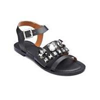 Sole Diva Jewelled Sandals EEE Fit