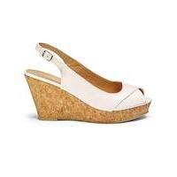 Sole Diva Slingback Wedges EEE Fit