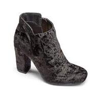 Sole Diva Velvet Ankle Boots EEE Fit