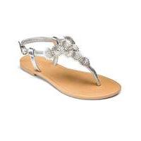 Sole Diva Flower Trim Sandals EEE Fit