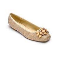 Sole Diva Jewelled Ballerinas E Fit