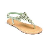 Sole Diva Flower Trim Sandals E Fit