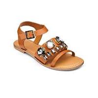 Sole Diva Jewelled Sandals EEE Fit