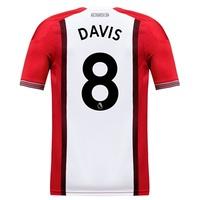 Southampton Home Shirt 2017-18 - Kids with Davis 8 printing, N/A