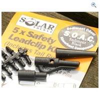 solar safety leadclip kit with tail rubbers brown colour brown