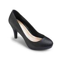 Sole Diva Platform Court Shoes EEE Fit