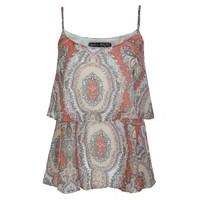 SOFT PAISLEY DOUBLE LAYER CAMI