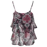 SOFT PAISLEY DOUBLE LAYER CAMI