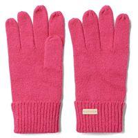 solid knit gloves rich pink
